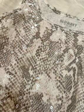 Old Navy Sequin Snake-Print Tank